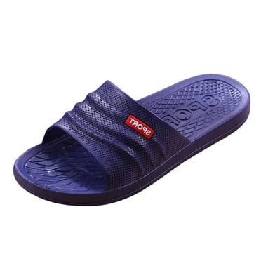 B91xZ Sandales à Enfiler Unisexes Sandales à Enfiler en Mousse Mémoire Sandales à Enfiler Ajustables Confort Légères Sandales d'Été de Plage Chaussures, Bleu 10