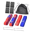 thumbnail image 4 of Almencla Ensemble d'Accessoires pour Lignes de Terrain de Volleyball de Plage Sangle en Sangle 16 m et 8 m Rouge et Bleu, 4 of 8