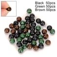 thumbnail image 4 of Splihome 50 Pcs Perles de Pêche à la Carpe Rondes en Caoutchouc Souple Flottantes à Ressort 6/8 mm Vert, 4 of 4