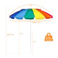 thumbnail image 2 of Costway Parasol de Plage 8 Pi Extérieur Inclinable Pare-Soleil Ancre de Sable avec Sac de Transport, 2 of 10