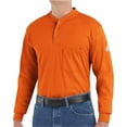 thumbnail image 1 of Bulwark B04730658 Long Sleeve Tagless Henley Shirt, Navy - 3XL, 1 of 1