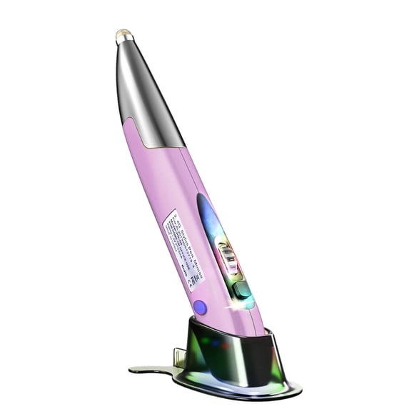 eccomum 2.4GHz Optical Pen Mouse Left & Right Hands Rechargeable Wireless Optical Pocket Pen Mouse Wireless Dual Right Keys Purple