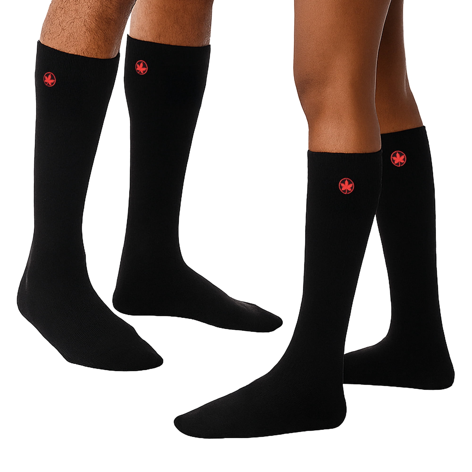 Chaussettes de compression de voyage unisexes Air Canada M/L Taille de chaussure USA 7–12
