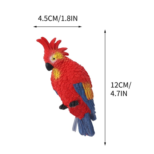Fish Tank Decorations Simulated Parrot Fish Tank Pendant Fish Tank Decoration Fish Tank Wall Hanging Cute Bird Accessories Wall Fish Tank