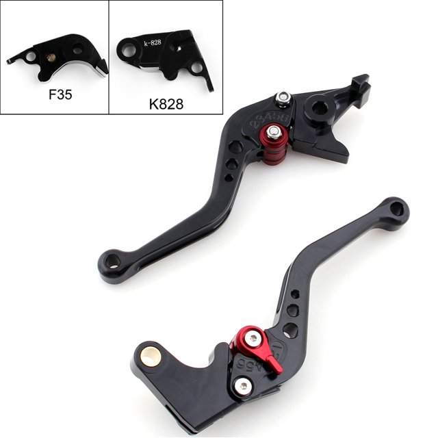 Short Brake Clutch Levers For Kawasaki ZX636R / ZX6RR 2005-2006 Red