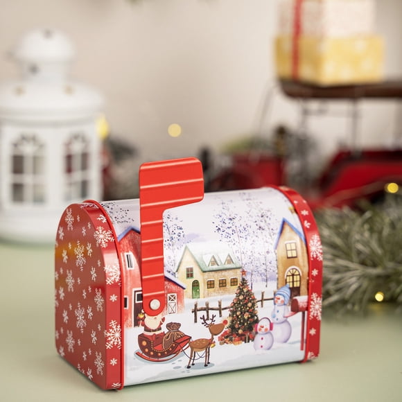 Chmadoxn Storage Trunks,Closet Organizers and Storage, Organization and Storage, Storage Bins, Storage Containers Christmas Mailbox Tin Box Makou Iron Email