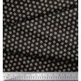 thumbnail image 3 of Soimoi Poly Georgette Fabric Dot & Pretzels Food Print Fabric by Yard 42 Inch Wide, 3 of 3