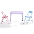 thumbnail image 2 of Maison Classique Table et Chaises Pliantes pour Enfants, Ensemble de 3 - Pastel, 2 of 7