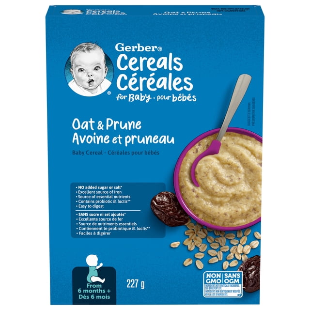 GERBER Stage 2 Oat Prune Baby Cereal