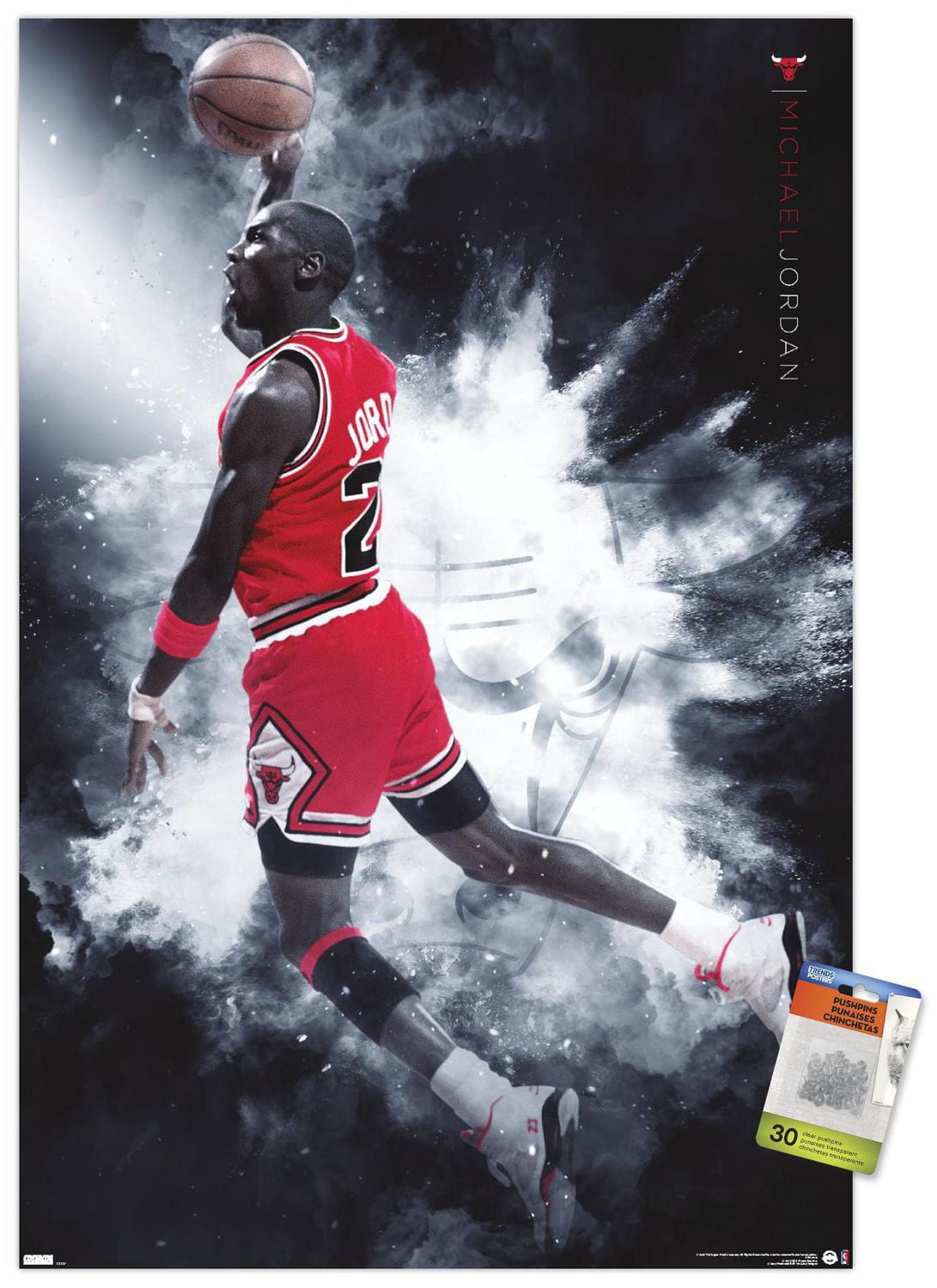 Michael Jordan - Burst Wall Poster