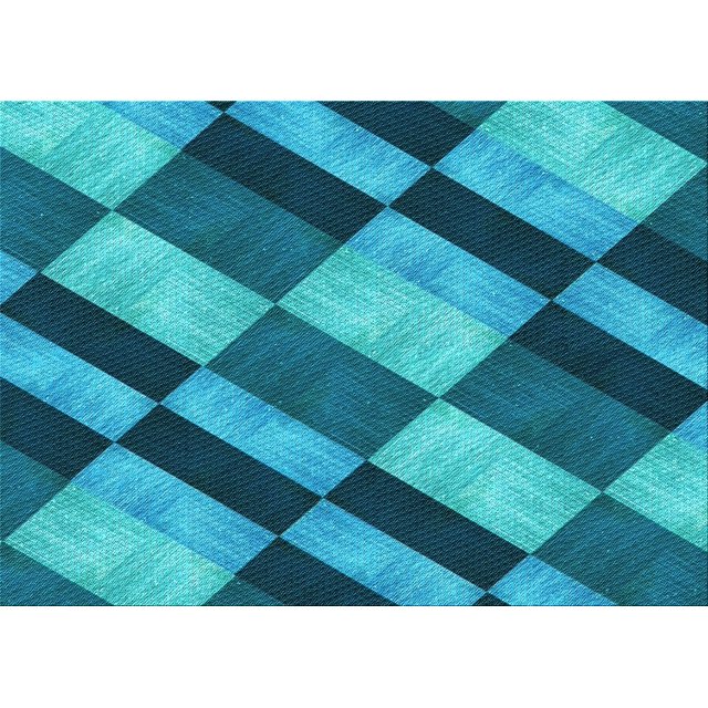 Ahgly Company Machine Washable Indoor Rectangle Transitional Teal Green Area Rugs, 2' x 3'