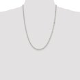 thumbnail image 2 of Diamond2Deal 925 Sterling Silver 4 mm Diamond-cut Rolo Chain Necklace for Women 24", 2 of 5