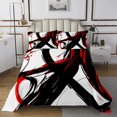 thumbnail image 1 of Erosebridal Abstract Ombre Bedspread Sets Queen Size, Geometric Stripe Bed Quilt, Mid Century Decor 3-Piece, 1 of 5