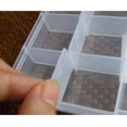 thumbnail image 3 of White Plastic Fishing Hook Tackle Box Organizer Storage Case 15 Slots 白色/White #EK9E9, 3 of 7