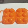 thumbnail image 2 of QualitChoice Portable Carrier Egg Tray Storage Box Holder Camping 6/12 Eggs Container orange 6grid 1Set, 2 of 6