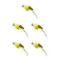 thumbnail image 3 of VONKY Simulation Parrot Statue Party Favors for Tree Yard Patio Home Lawn Wall Yellow 25x7cm 5Set, 3 of 6