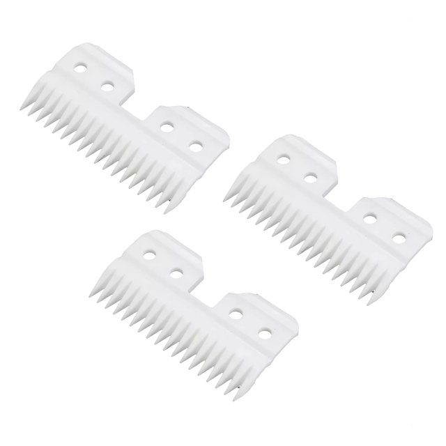 CSYANXING A5 Clipper Ceramic Blade 3 Pk 18 Teeth Cool Running Long Lasting Sharp 3F 4F 5F 7F Replacement
