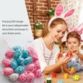 thumbnail image 2 of 18Pcs Easter Eggs Plastic Fake Eggshell Decorative Simulation Hanging Ornament Toy Party Prop, Mesh Bag Heart Style, 2 of 8