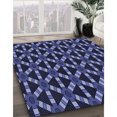 thumbnail image 3 of Ahgly Tapis Rectangulaire Lavable en Machine, Bleu Nuit, 2 Pieds x 4 Pieds, 3 of 7