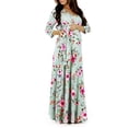 thumbnail image 2 of LSLJS Woman Print Wrap Dress Belt Multi-Function Pregnant Dress, Maternity Dress, 2 of 2