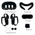 thumbnail image 4 of VR Silicone Cover Accessories for Meta Quest 3,10-in-1 Set Protective VR Shell Cover for Quest 3, Face Cover Pad with Lens Cap, Controller Grip Cover with Battery Opening and Rocker Cap, 4 of 6