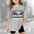 thumbnail image 2 of Kids Drop Shoulder Print Short Sleeve T Shirt Top (3 14y), 2 of 8