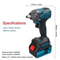 thumbnail image 4 of 21V Cordless Electric Impact Wrench with High Torque, Adjustable Speed, LED Light, and Power Indicator - Ideal for Auto Repair, Carpentry, and Scaffolding Work with Rechargeable Battery Options, 4 of 6