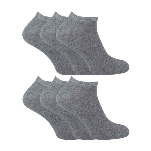 Sock Snob - 6 Pack Mens Cotton Low Cut Quarter Gym / Trainer Socks