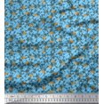 thumbnail image 1 of Soimoi Modal Satin Fabric Diagonal Stripe,Cross Bones & Skull Print Fabric by Yard 42 Inch Wide, 1 of 3