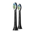 thumbnail image 1 of Philips Sonicare Diamondclean Replacement Toothbrush Heads, Hx6062/95, Brushsync Technology, Black, 2 Count, 1 of 5