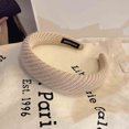 thumbnail image 3 of EGNMCR Knitted Wool Stripe Cloth Hair Hoop New Sweet Hundred Hoop Ferrule Ferrule, 3 of 6