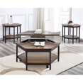 thumbnail image 3 of Steve Silver Ultimo Table d'Appoint Hexagonale en Bois Chocolat, 3 of 5