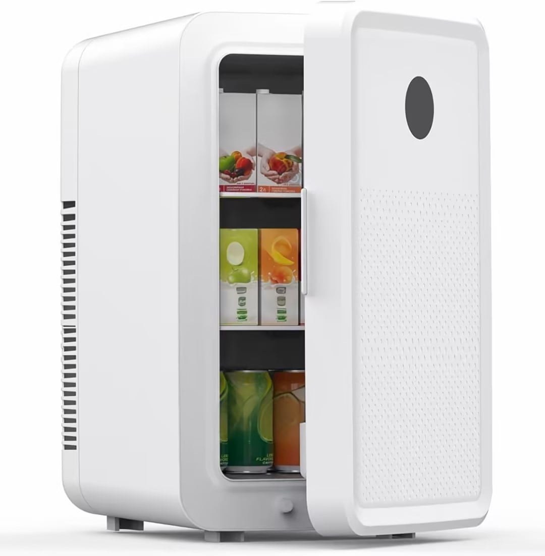 LEHOZIHEQ Minis Fridge, Makeup Fridge, Mini Fridge for Bedroom, Office and Car, Cooler and Warmer, Beverage Cooler