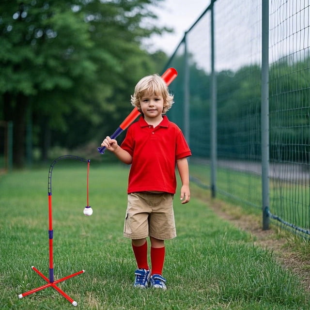 Machine de Lancer de Baseball pour Enfants, Machine à Frapper, Jeux de Divertissement, Anniversaire, Batte Rétractable, Pichet de Baseball Style D