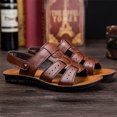 thumbnail image 4 of Mens Fashion Breathable Leather Beach Sandals Shoes Slides Outdoor Slippers, 4 of 8