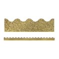 thumbnail image 2 of Carson Dellosa Scalloped Borders, Gold Glitter, 3 Feet x 2-1/4 Inches Each, 13 Strips, 2 of 4