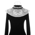 thumbnail image 3 of INSPIRE CHIC Detachable Fake Collar, Neck Ruff Mini Cape Choker False Dickey Collar for Blouse White-4, 3 of 5