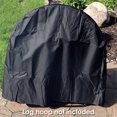 thumbnail image 4 of Sunnydaze Outdoor Weather-Resistant Durable Polyester with PVC Backing Firewood Log Hoop Cover - 24" - Black, 4 of 6