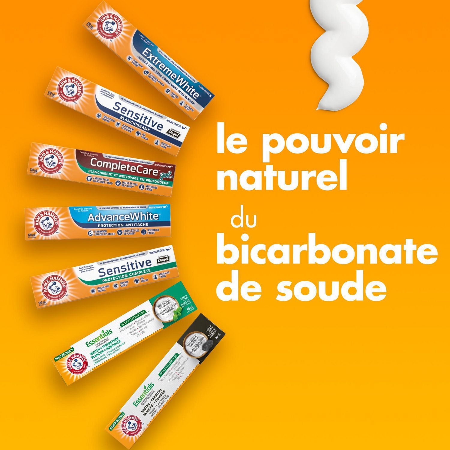 Arm & Hammer Sensitive Whitening Toothpaste, Fresh Mint, 120 ml