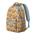 thumbnail image 3 of Burger Foodie Students Backpack American Food Sandwich School Bag with Breakfast Fast Food Pattern, Comfortable and Adjustable Strap for Students, 3 of 6