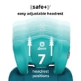 thumbnail image 4 of Diono Everett NXT Booster Car Seat, High Back Slim Fit Lightweight Design, Rigid LATCH, 8 Years of Use, Blue Razz Ice, 4 of 9