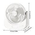 thumbnail image 2 of Boovnll Desk Fan, Adjustable High Speed USB Rechargeable Table Fan Lightweight Compact Quiet Small Fan for Home, Bedroom, Office, Travel, Camping, RVs, Summer Gift, Mini Fan - Fan, 2 of 5