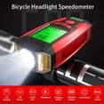 thumbnail image 2 of Amdohai Bike Lights LEDs Cycling Headlight with 130dB Horn Speaker Battery Powered 5 Light Modes for Outdoor Riding Cycling, 2 of 7
