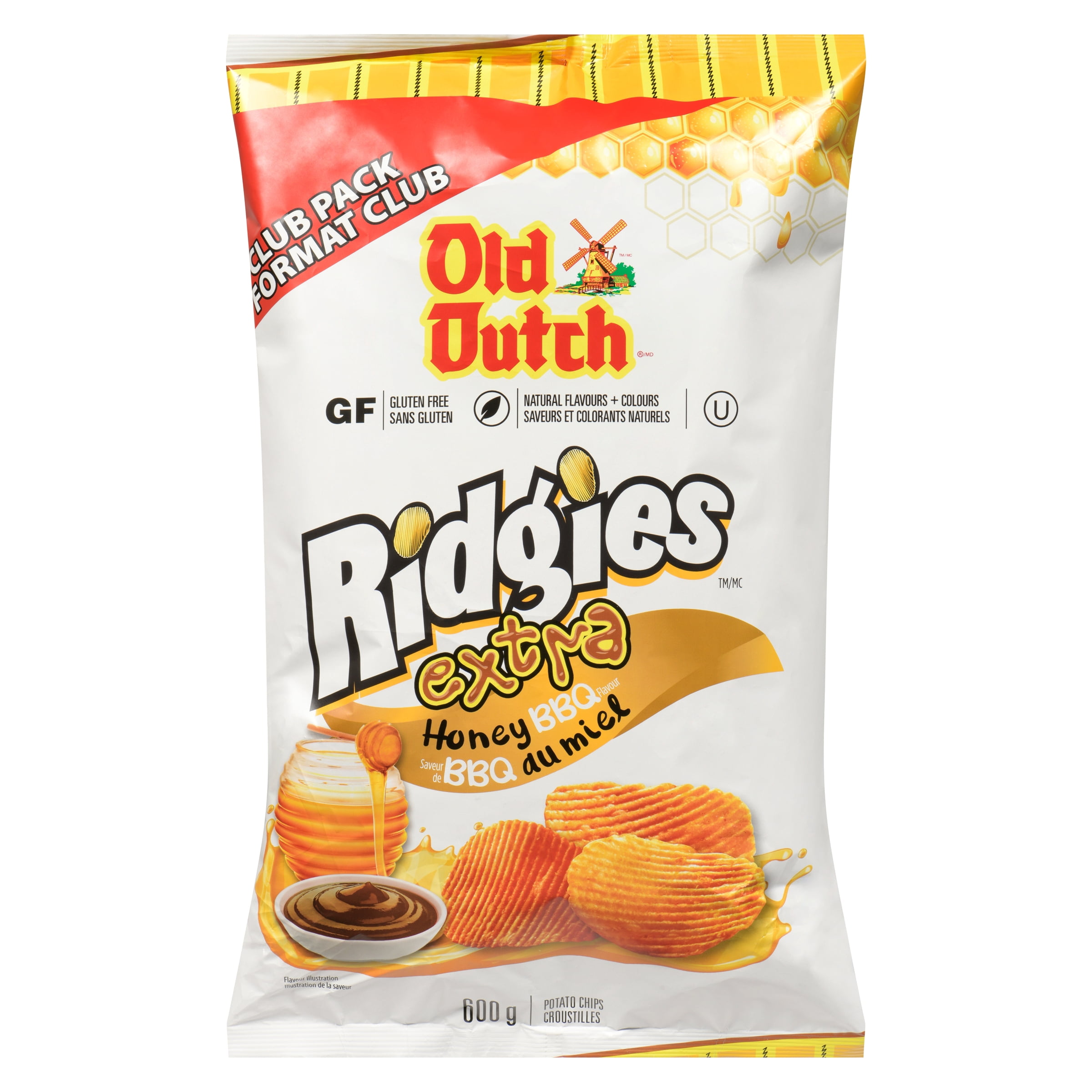 Old Dutch Ridges Croustilles BBQ au miel extra