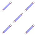 thumbnail image 3 of Decodeary 30-150lbs Chest Expander Rally Strap Elastic Band Rope Resistance Leg Foot Deep Blue 67 x 11cm 5Set, 3 of 6