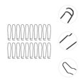 thumbnail image 3 of 20 Pcs Accessoires de Construction de Serre Bricolage Boucles de Fixation de Support de Serre, 3 of 7