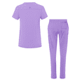 thumbnail image 2 of Adar Addition Go-Higher Scrub Set For Women - Notched V-Neck Scrub Top & Skinny Cargo Scrub Pants, 2 of 7