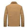 thumbnail image 3 of Qertyioot Hauts pour Hommes Mode Veste Décontractée Extérieur Manches Longues Manteau Chaud, 3 of 7