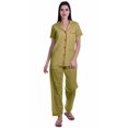 thumbnail image 1 of Moomaya Ensemble de Pyjama à Manches Courtes Imprimé pour Femmes Chemise de Nuit Boutonnée Imprimée, 1 of 6
