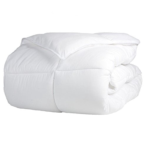 SUPERIOR Down Alternative Comforter - Baffle Box Construction, Medium Fill Weight, All Season Comforter, Full/Queen (88" x 90")